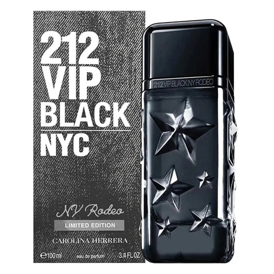 Carolina Herrera 212 VIP Black NY Rodeo Limited Edition Eau de Parfum Spray Size: 3.4 FL OZ / 100 ml