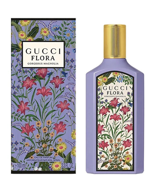 Gucci Flora Gorgeous Magnolia for Women Eau De Parfum Spray Size: 3.4 FL OZ / 100 ml
