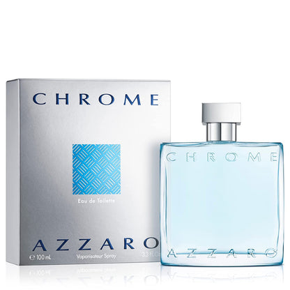 Azzaro Chrome for Men Eau de Toilette Spray Size:  3.3 FL OZ / 100ml