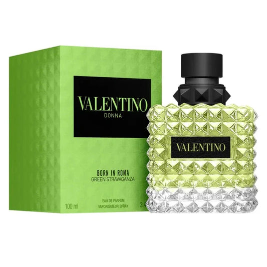 Valentino Donna Born in Roma Green Stravaganza for Women Eau De Parfum Spray Size: 3.4 FL OZ / 100 ml